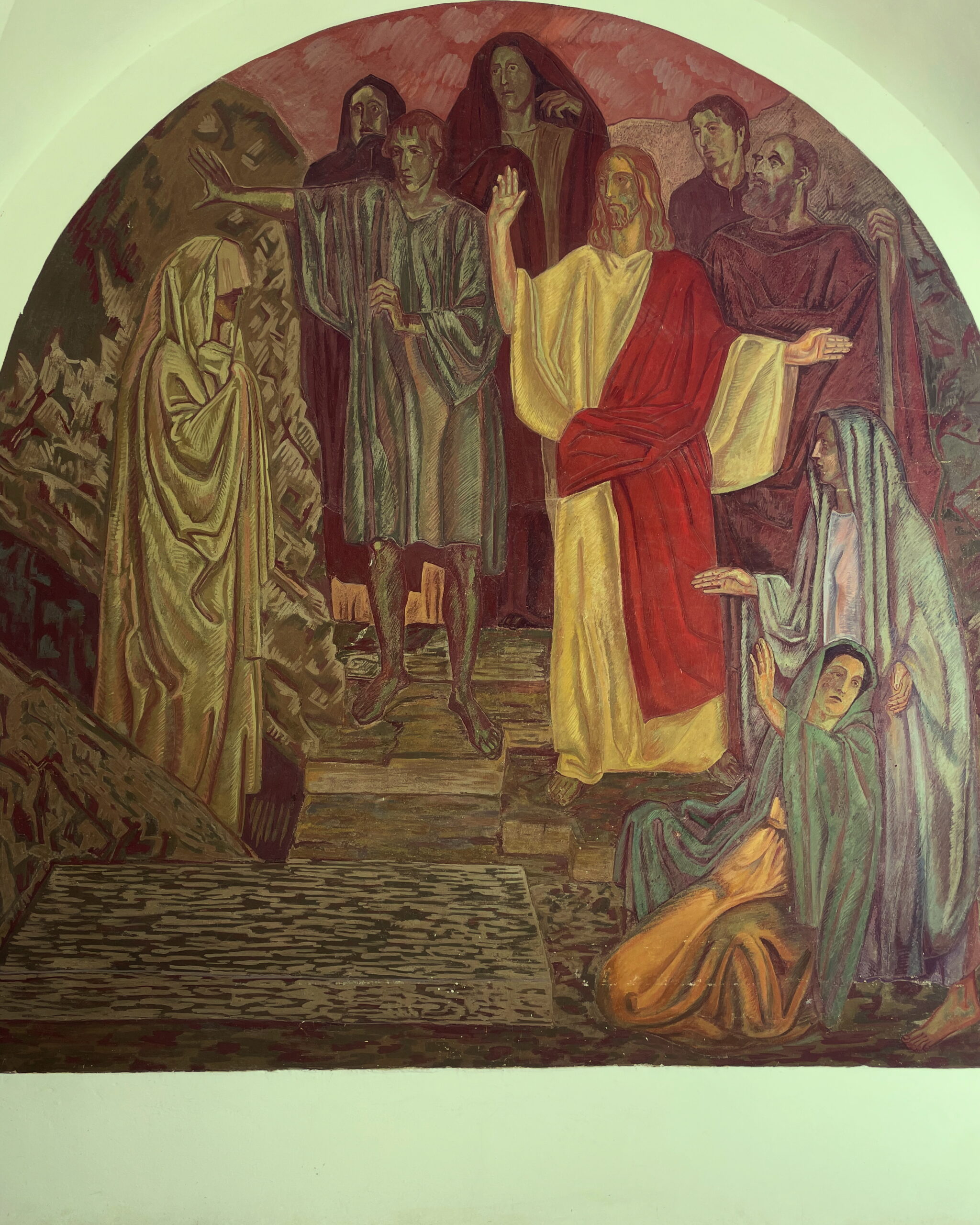Wandbild Pradler Friedhof