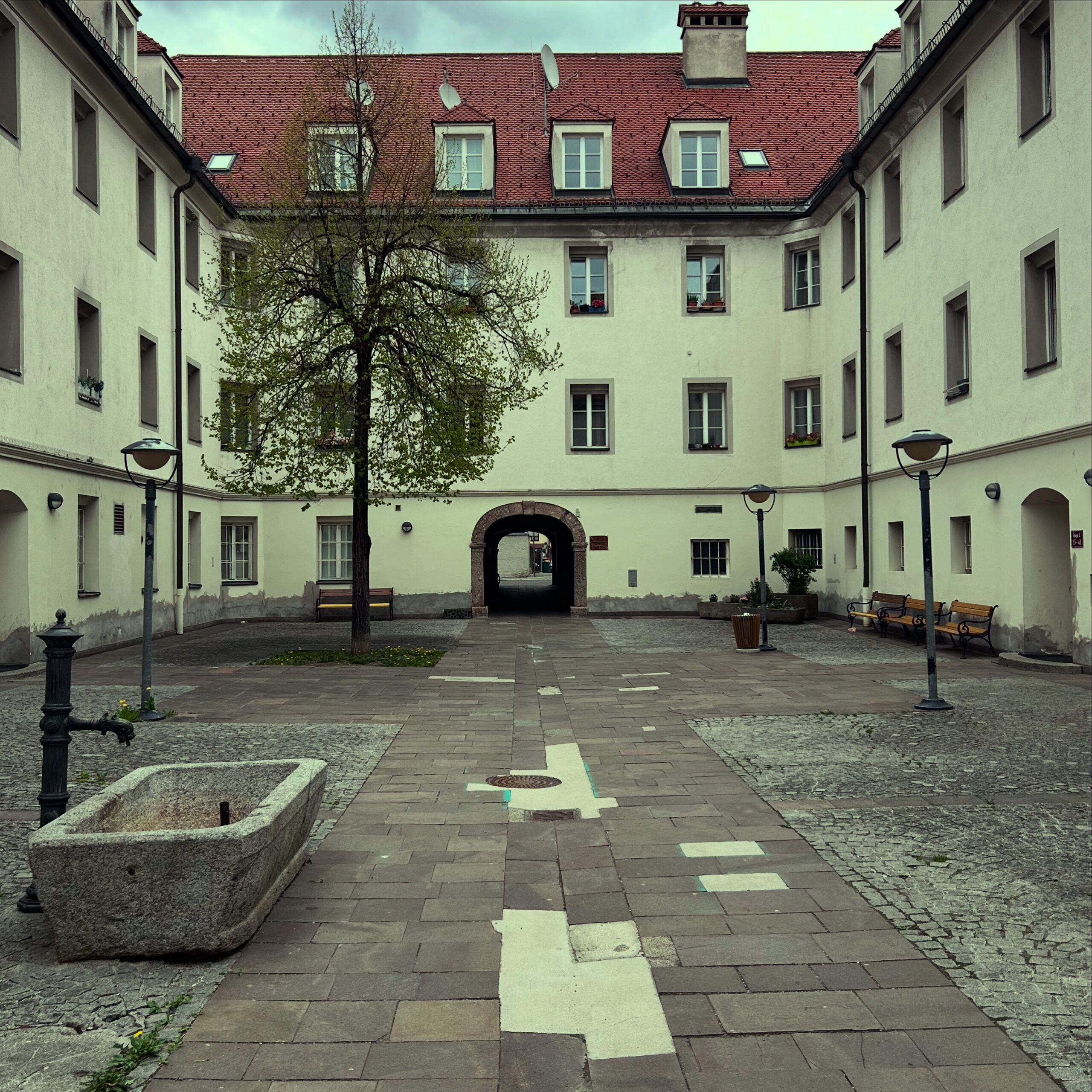 Innenhof Turnusvereinshaus