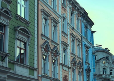 Bunte Fassade Stafflerstraße