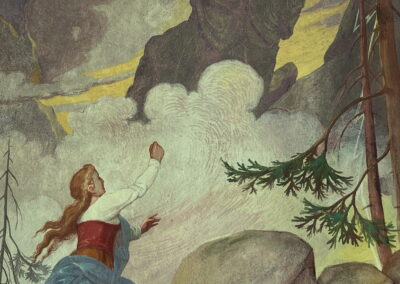 Malerei Frau Hitt Gasthof Linde Hungerburg