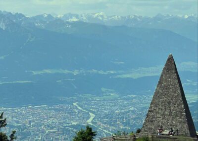 Panorama Innsbruck Kaisersäule Thaur