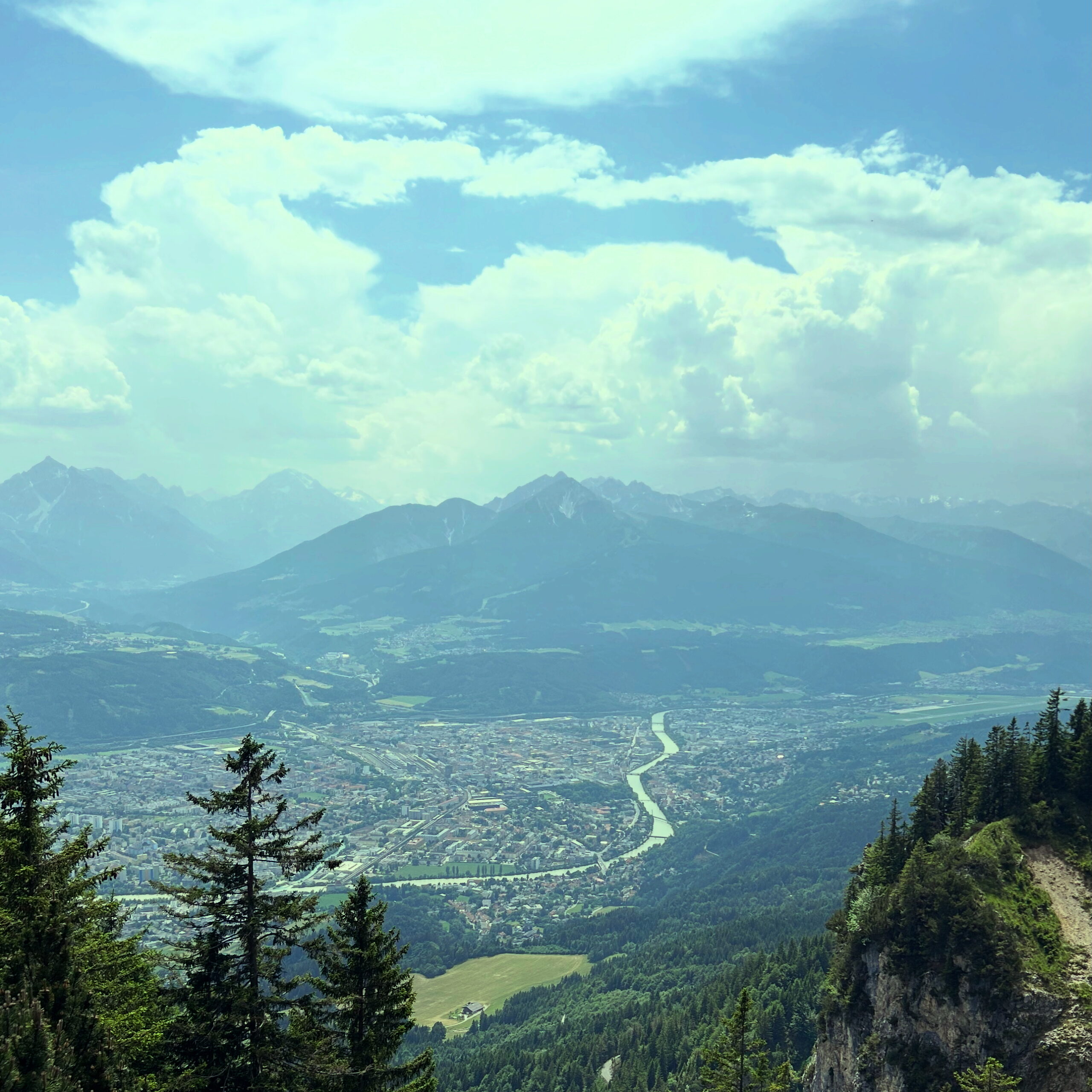 Panorama Innsbruck vom Karwendel