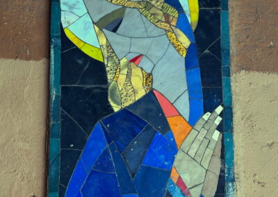 Mosaik Glasmalerei Madonna