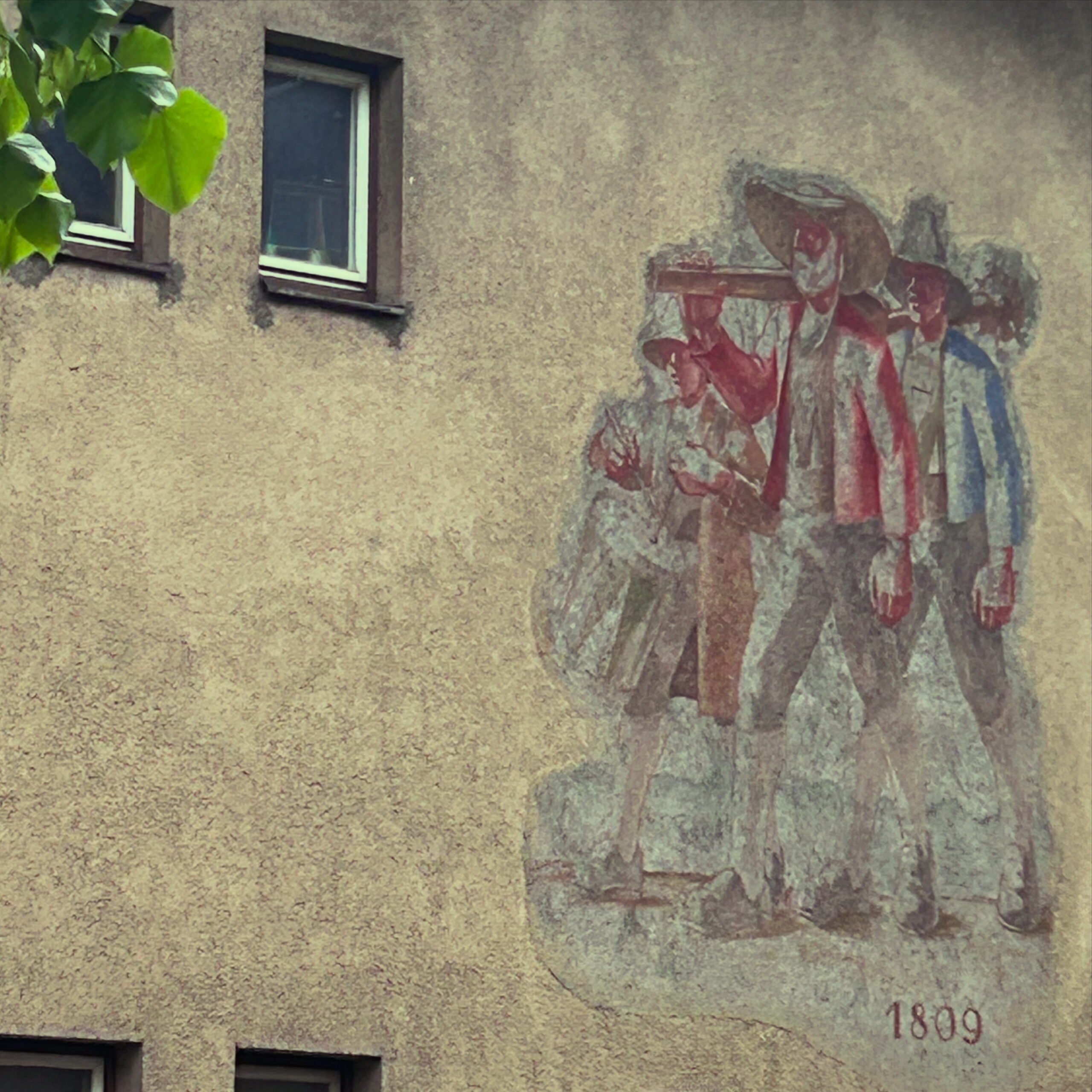 Wandmalerei 1809 Pradler Saggen