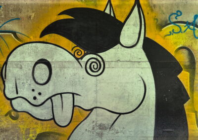 Graffito Autobahn Innsbruck