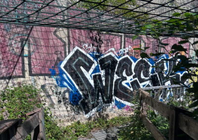 Graffiti Sillschlucht Autobahn