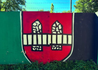 Wacker Graffiti Mauer Tivolischwimmbad