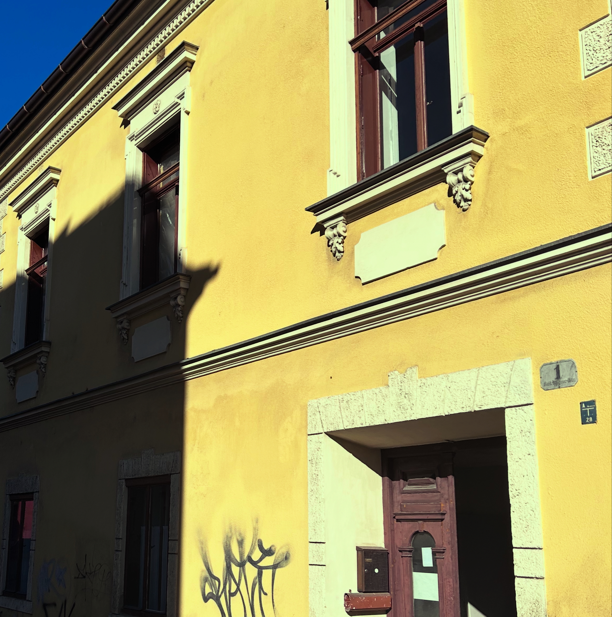 Arbeiterwohnhaus Mühlau Fassade