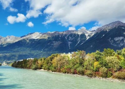 Inn vom O-Dorf mit Nordkette