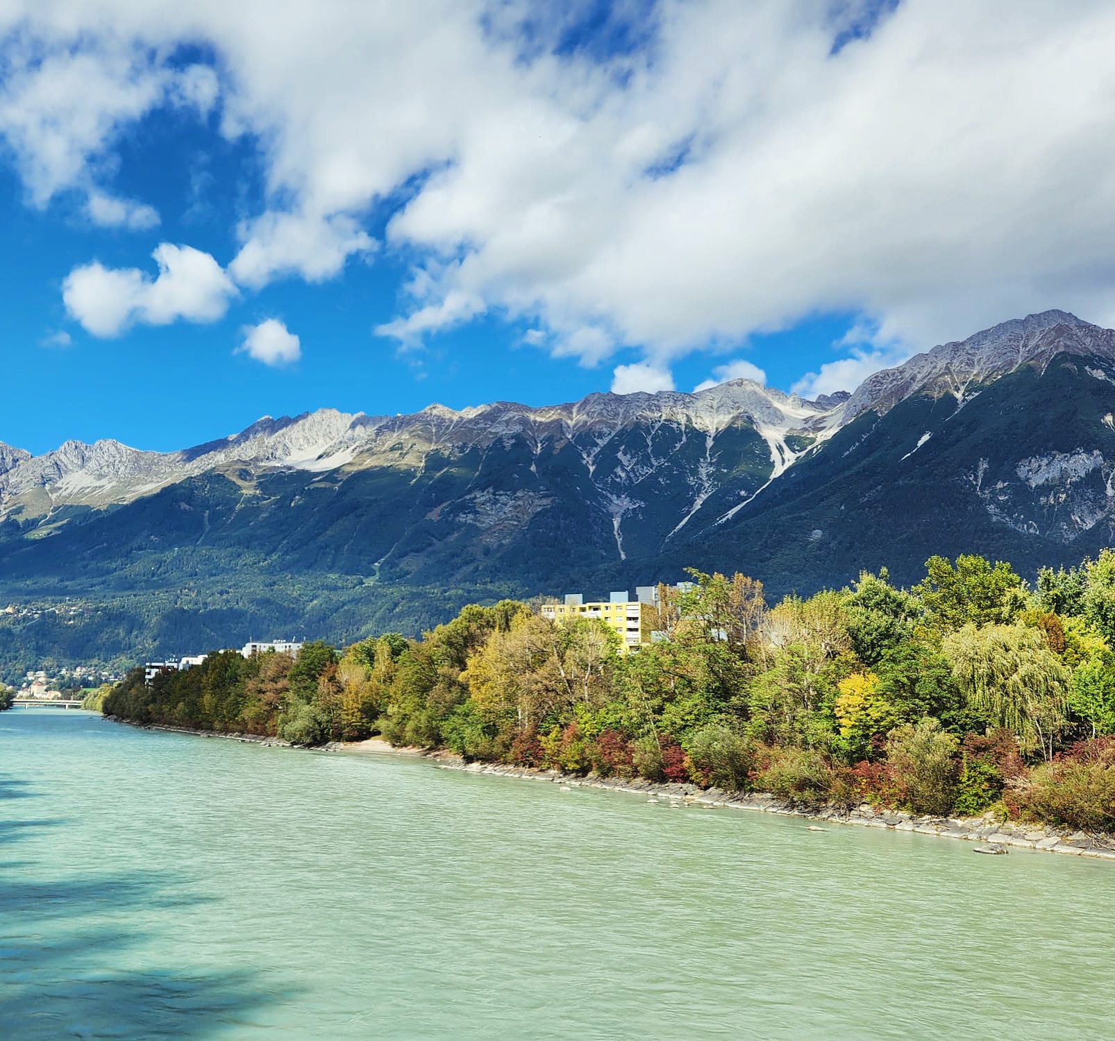 Inn vom O-Dorf mit Nordkette