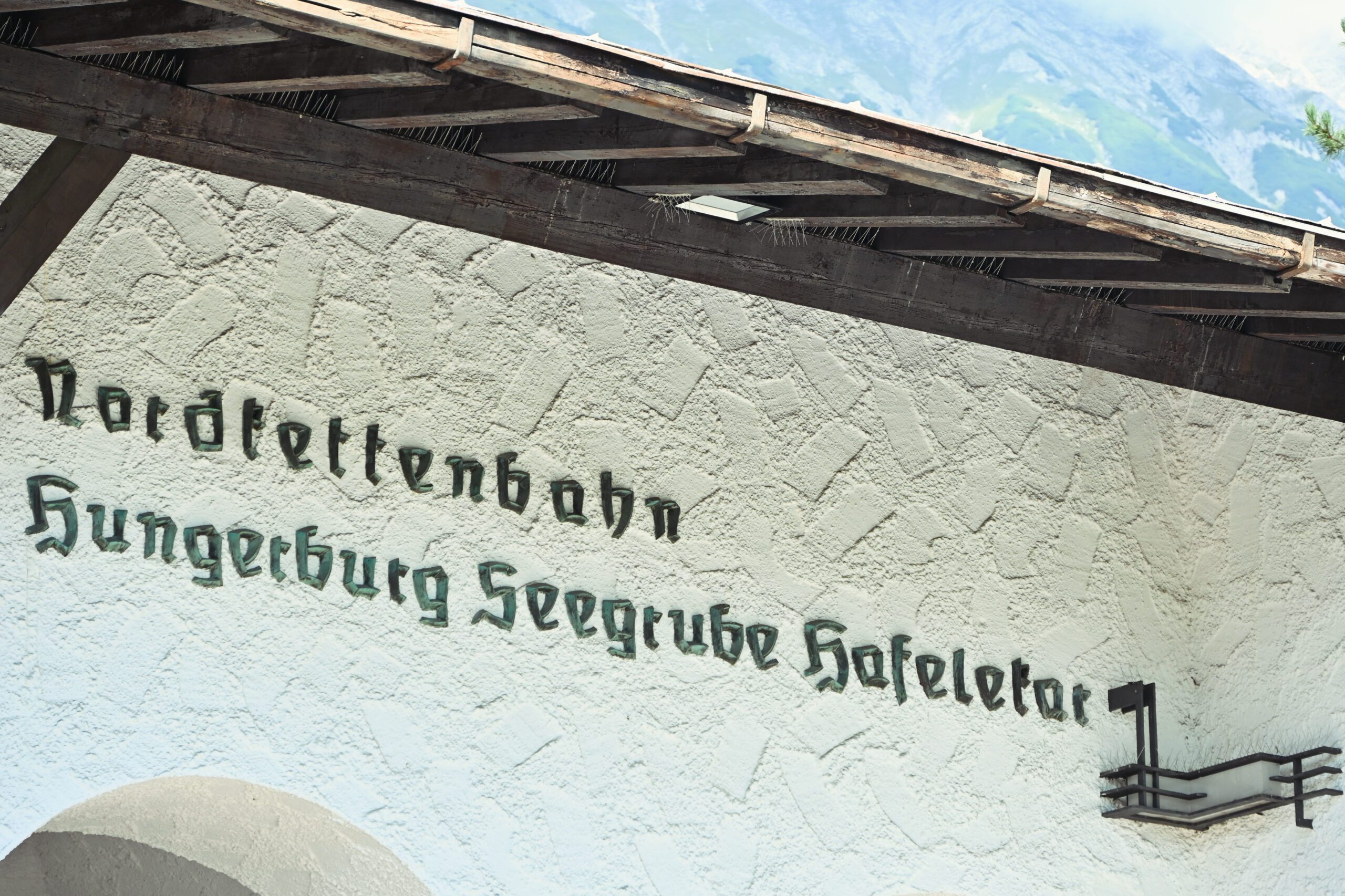 Nordkettenbahn Schriftzug Nordkettenbahn Schriftzug