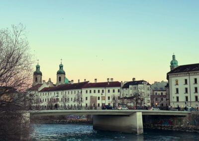 Abendstimmung bei der Innbrücke