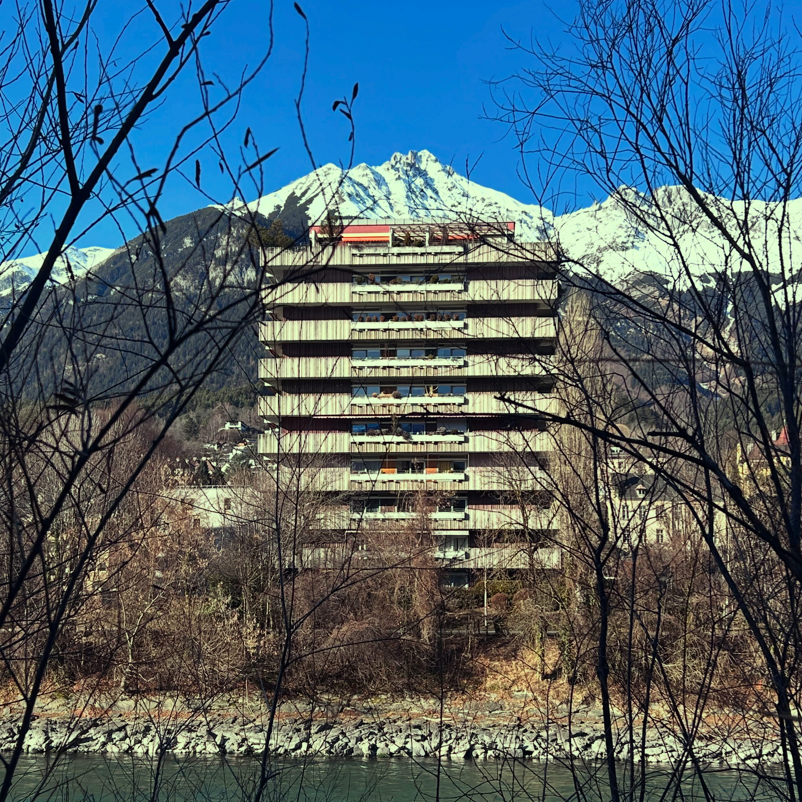 Mariahilfpark mit Nordkette Mariahilfpark mit Nordkette