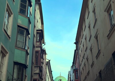 Hofgasse mit Kuppel Hofkirche