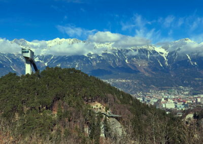Berg Isel Sprungschanze und Plattform