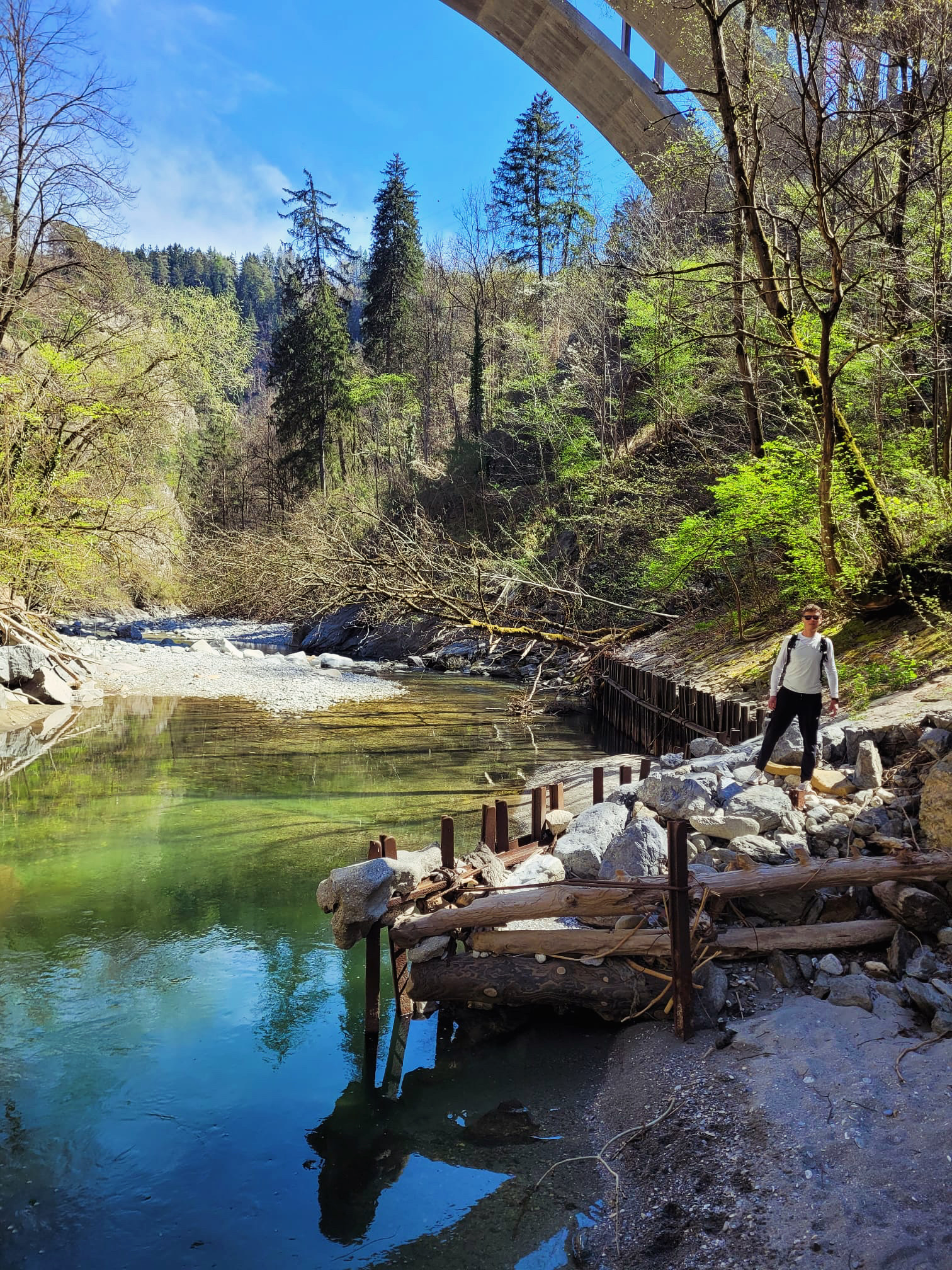 Sillschlucht mit Brücke Sillschlucht mit Brücke