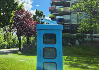 Blaue Telefonzelle Reichenau