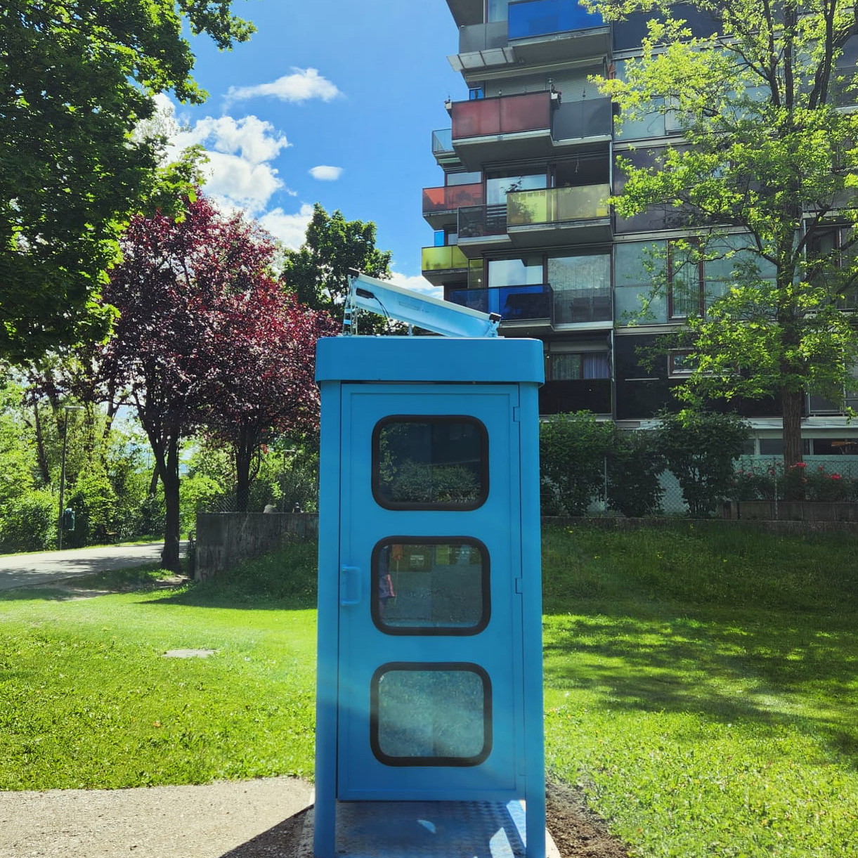 Blaue Telefonzelle Reichenau Blaue Telefonzelle Reichenau
