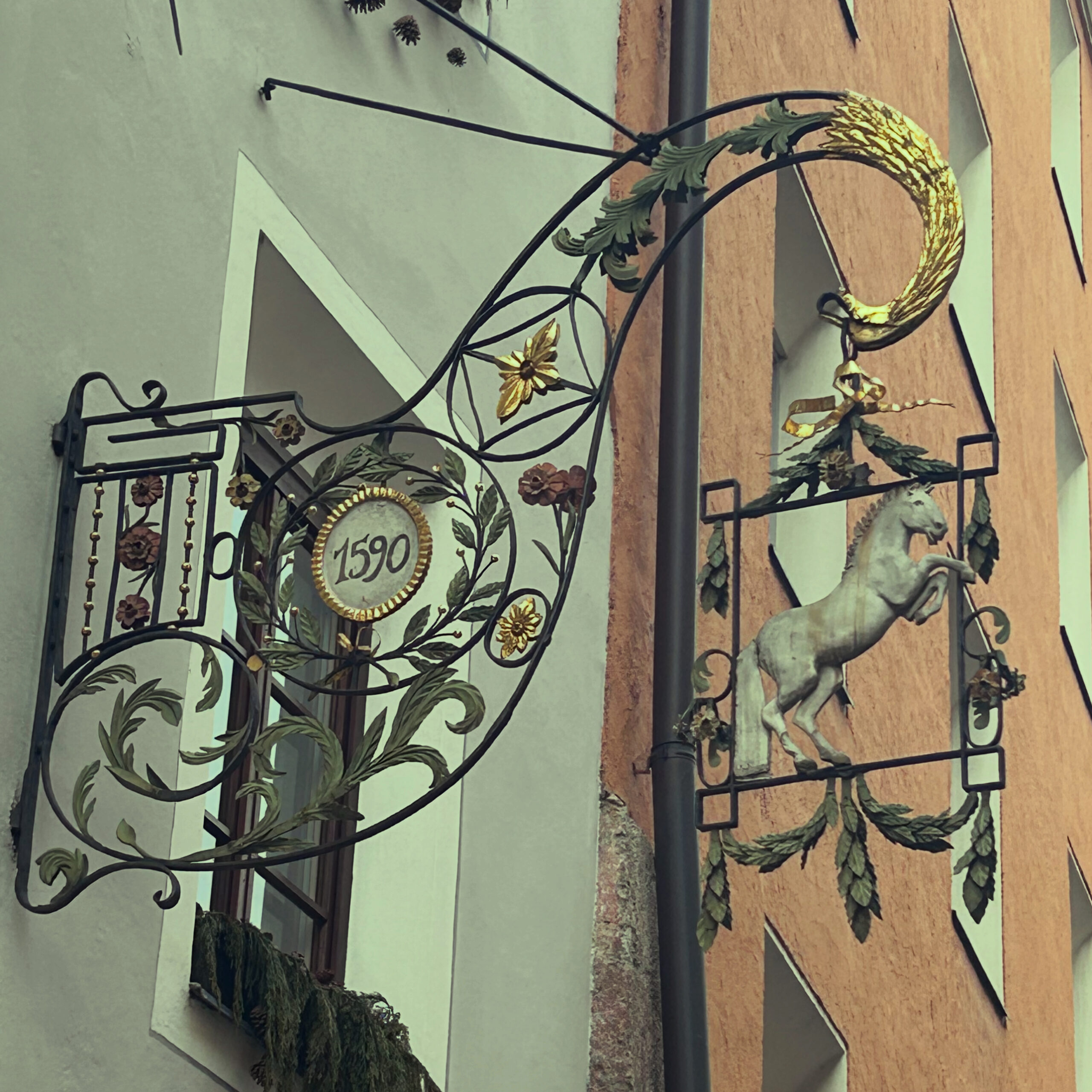 Gasthof Weißes Rössl Schild Gasthof Weißes Rössl Schild